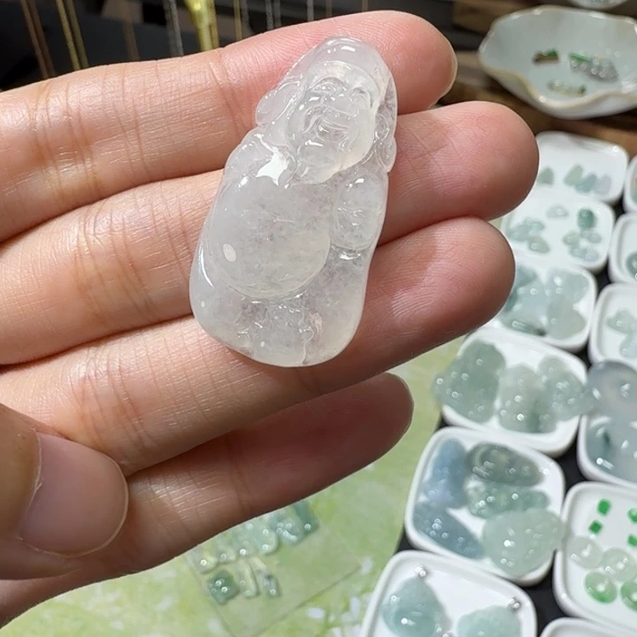 定制翡翠未镶嵌财神