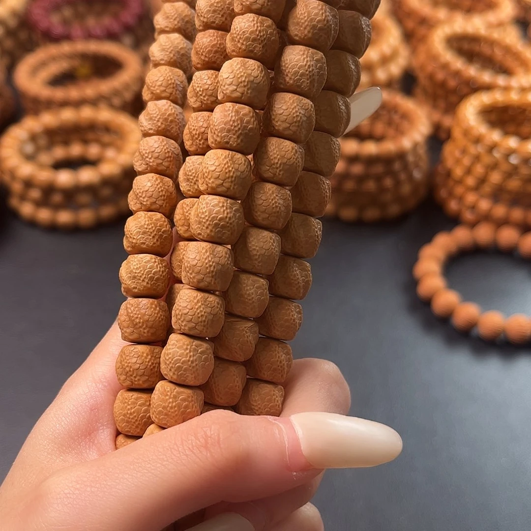 猴头核桃手串孔道轻微漏眼灵蛇