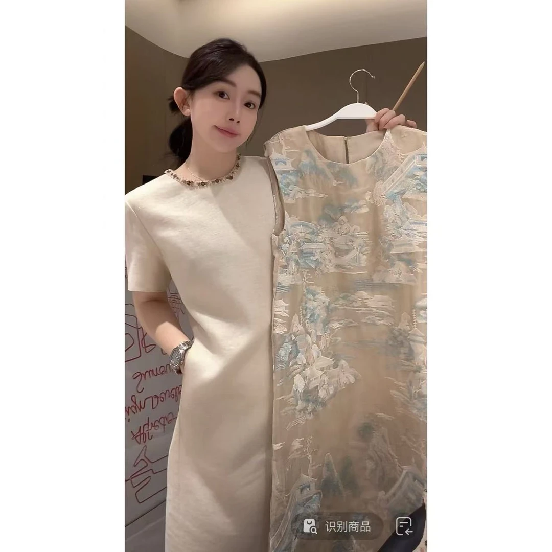 ZHUIMU.【云梦仙境】新中式国风夏季高级时尚气质显瘦连衣裙ZM8803