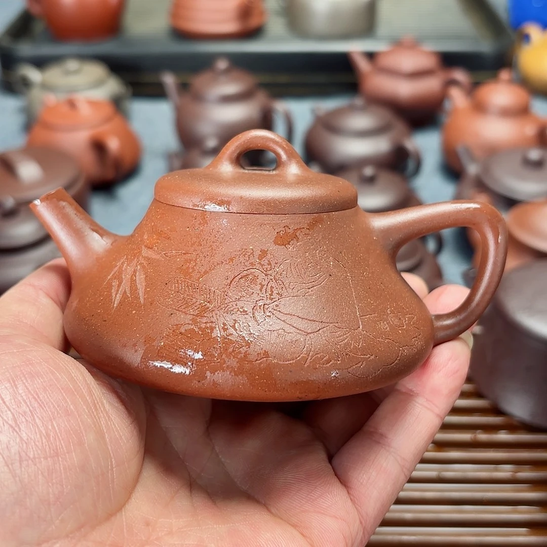紫砂茶壶全手工柱瓢