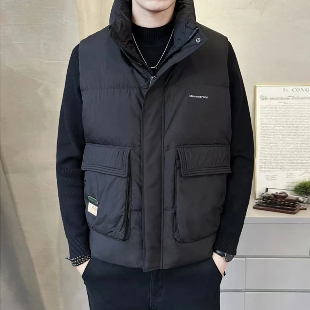 男士工装马甲春秋立体多口袋百搭休闲保暖无袖外穿防风抗寒棉坎肩