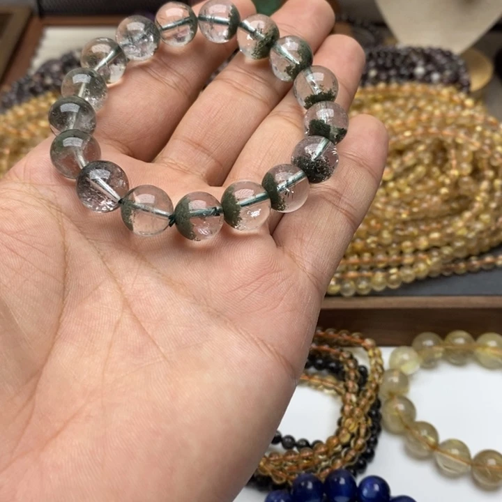 水晶手链未镶嵌绿幽灵聚宝盆