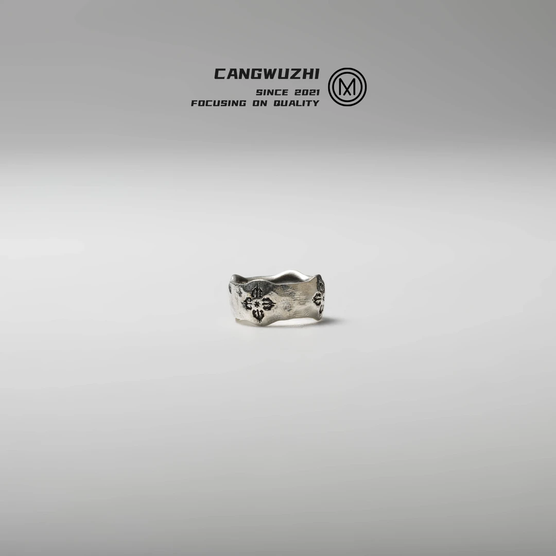 【藏物志】OLDMAN银版 十字金刚杵卡环 配饰