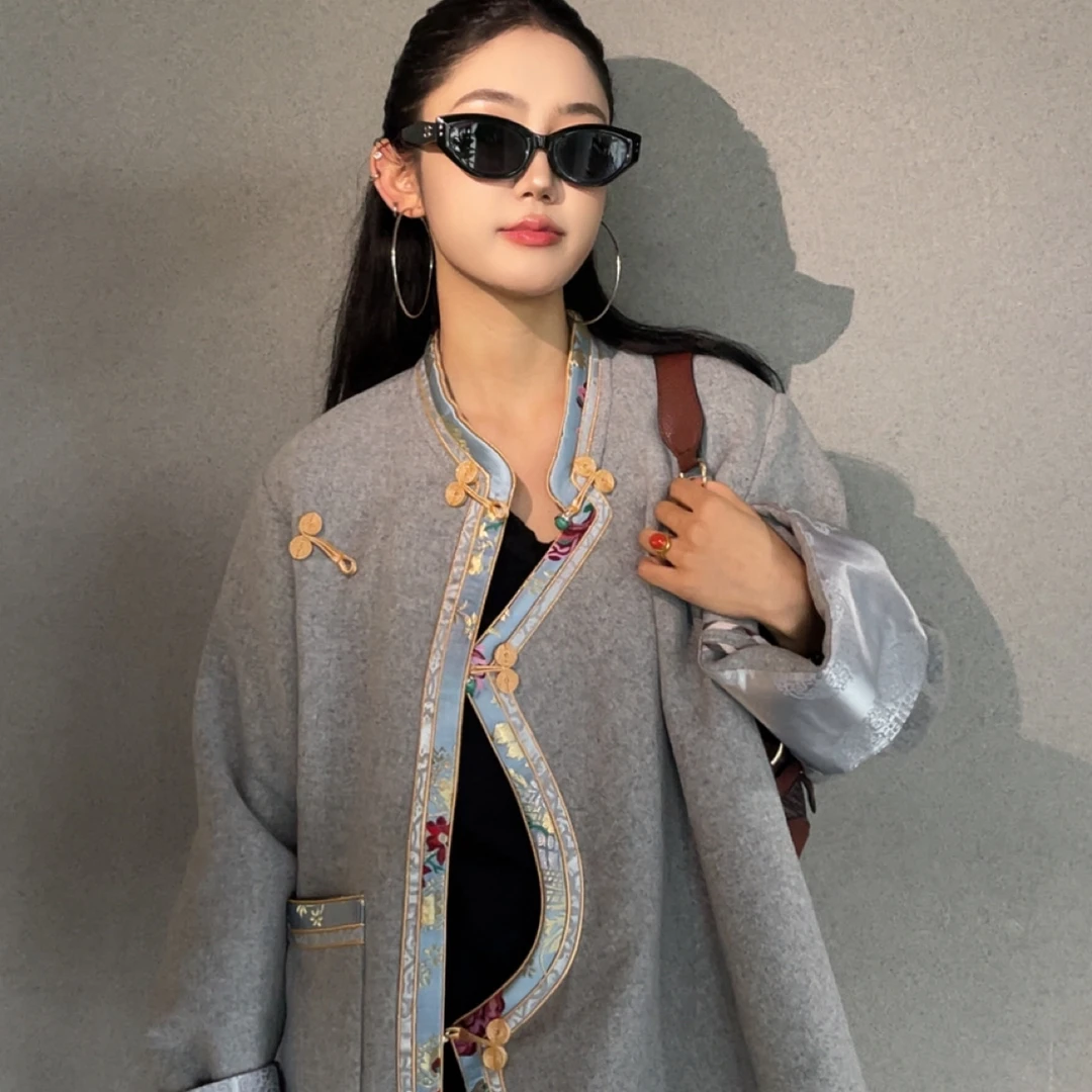 DAHO2025秋季新品藏式外套 双面羊绒外套百搭