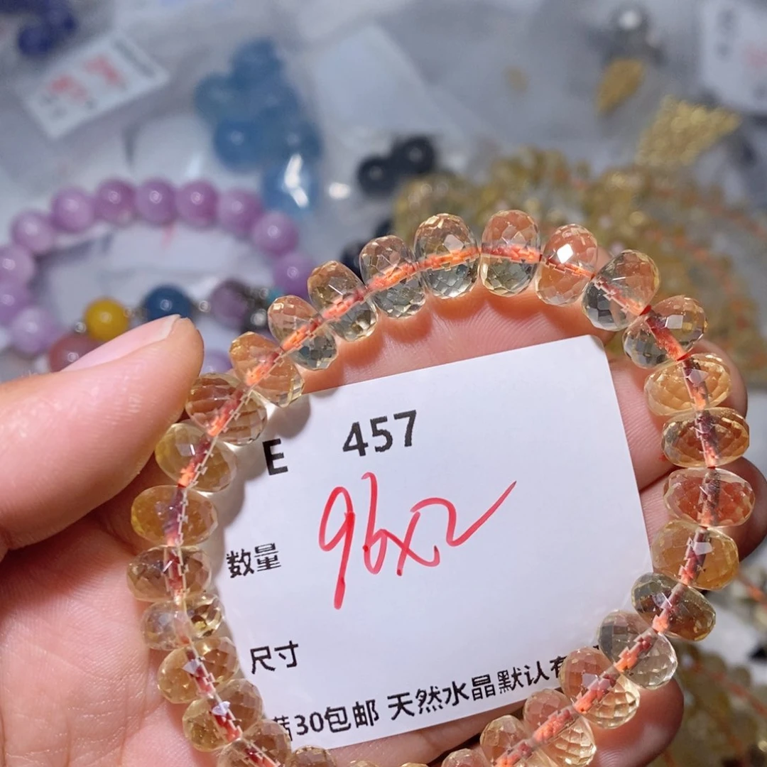 水晶颈饰银S925镶嵌大**豆E457