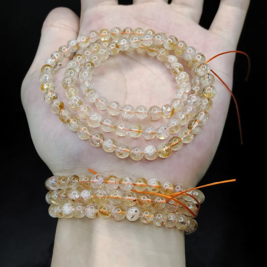 【李想精选】水晶多圈手串L19【多样性发其一】约6mm