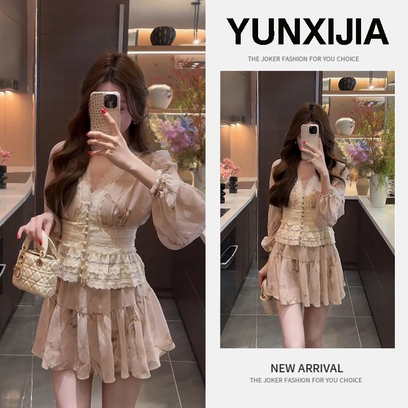 春季套装女2025新款大码女装小香风洋气减龄上衣显瘦半身裙两件套