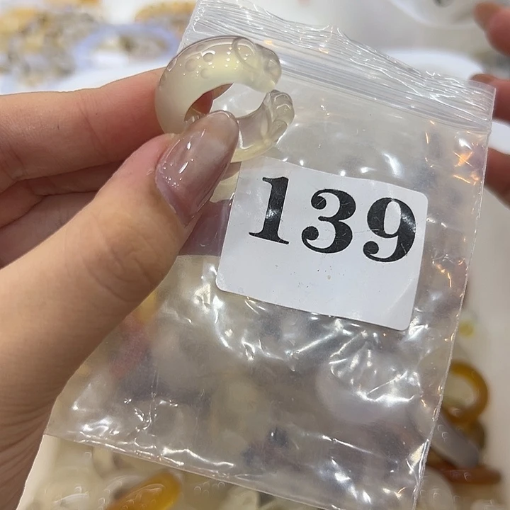 玛瑙/玉髓戒指合金139港15