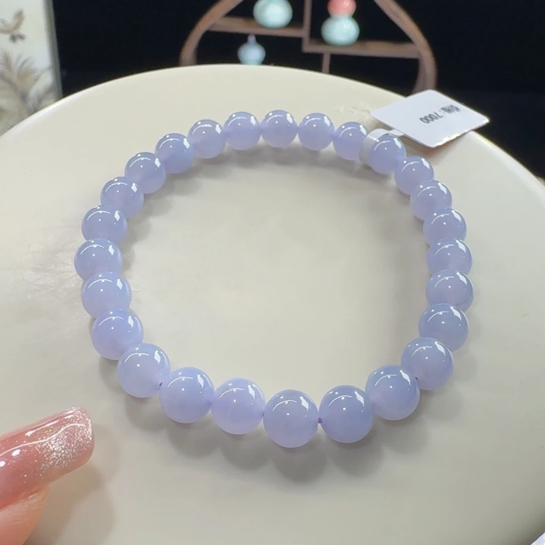 未镶嵌手链翡翠冰胶紫罗兰串卡7 福利！