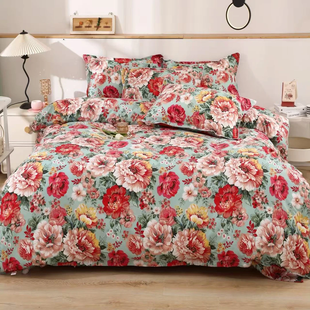 大头鸭【主播联合厂家补贴】纯福利亲肤磨毛透气家用花海四件套