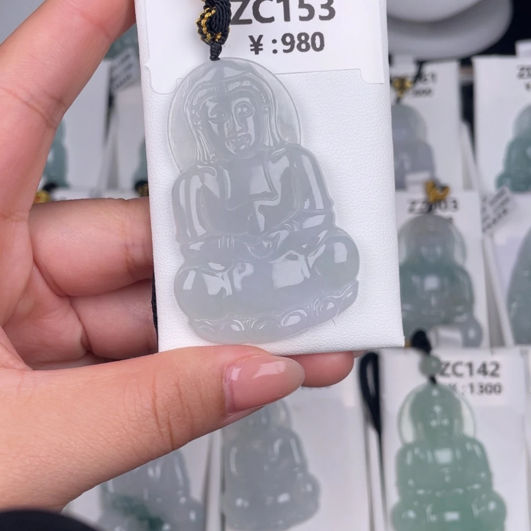 翡翠未镶嵌颈饰zc153