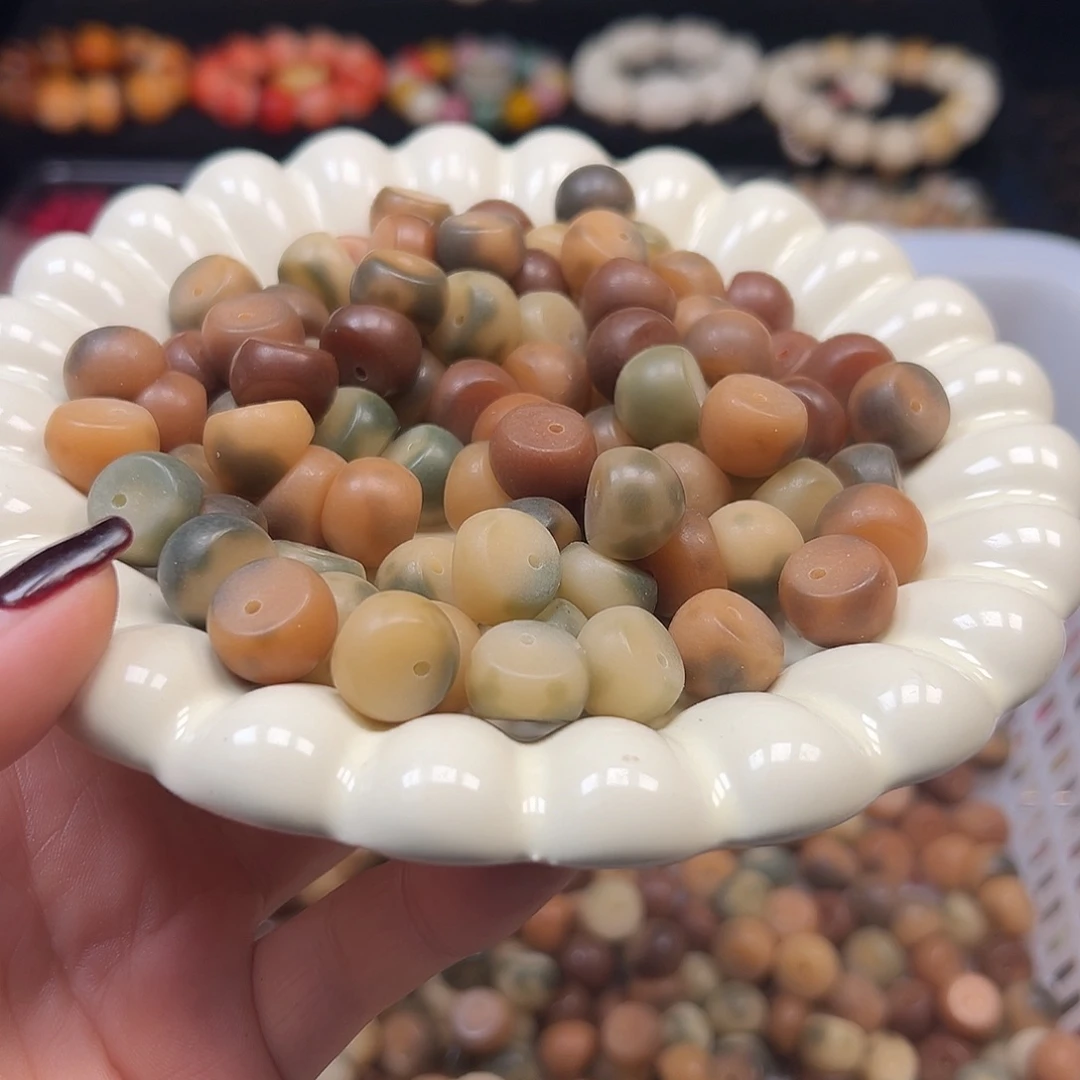 手串菩提根/象牙果14老料虎破山竹55颗