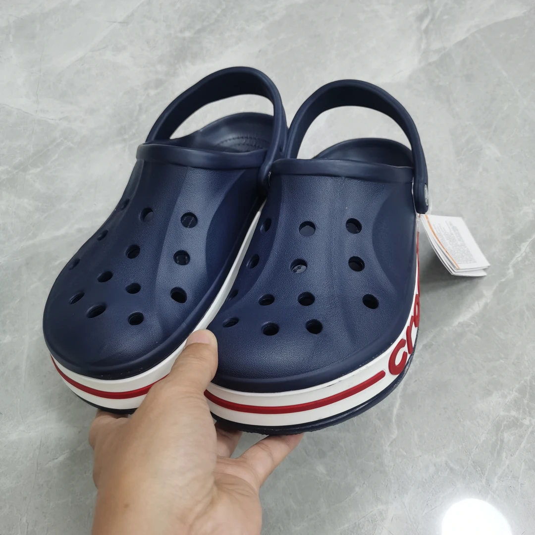 段码清光光贝鸭男女同款洞洞鞋夏季沙滩情侣鞋亲子凉拖鞋