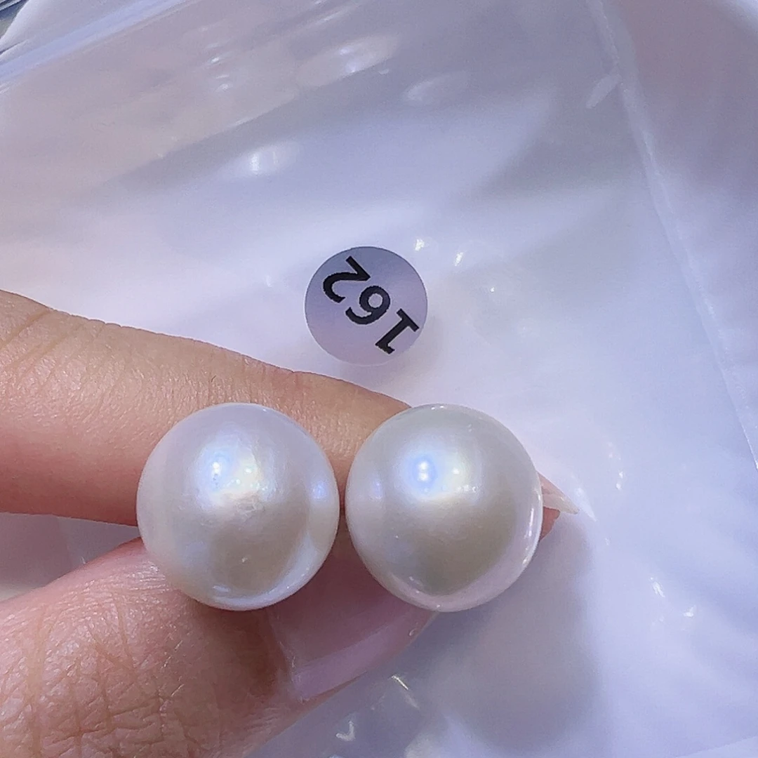 银S925镶嵌淡水珍珠耳饰