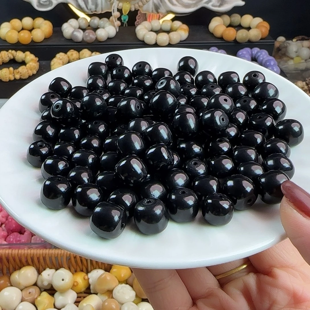 菩提根/象牙果手串卡12黑加仑桶100颗卡牌➕20备珠