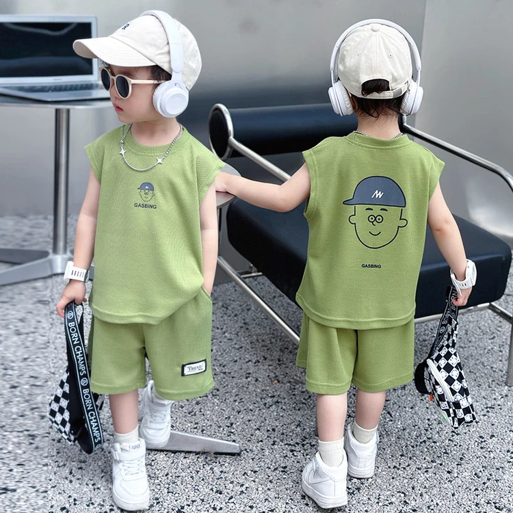 春装夏装洋气童装衣服春季儿童爆款套装卡通夏季动漫男童中小童