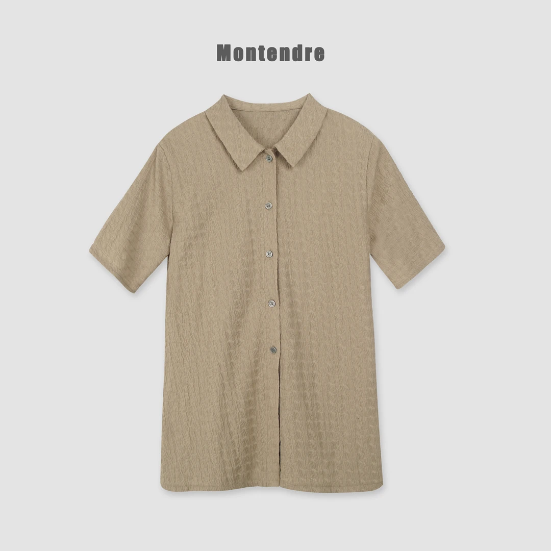 【MonTendre】春季新款 G 简约宽松通勤衬衣简约极时尚小众衬衫上衣