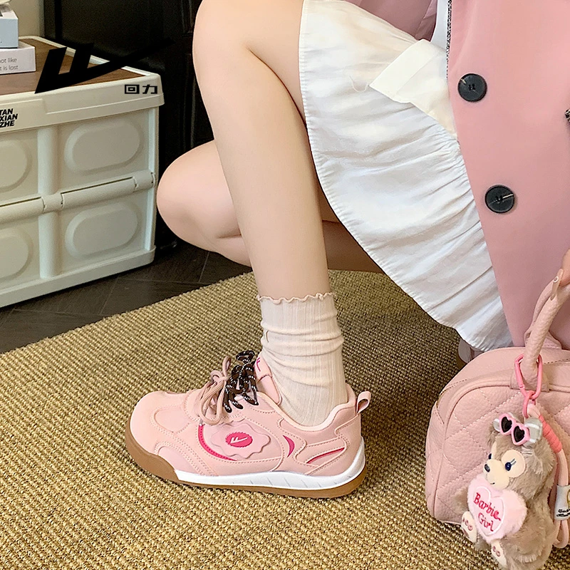 回力徳训鞋女2025秋冬新款小众百搭运动休闲板鞋学生轻便小白鞋子