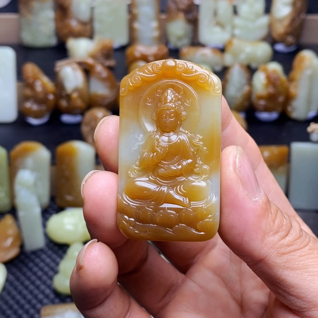 浩***哥和田玉未镶嵌吊坠(不含链)