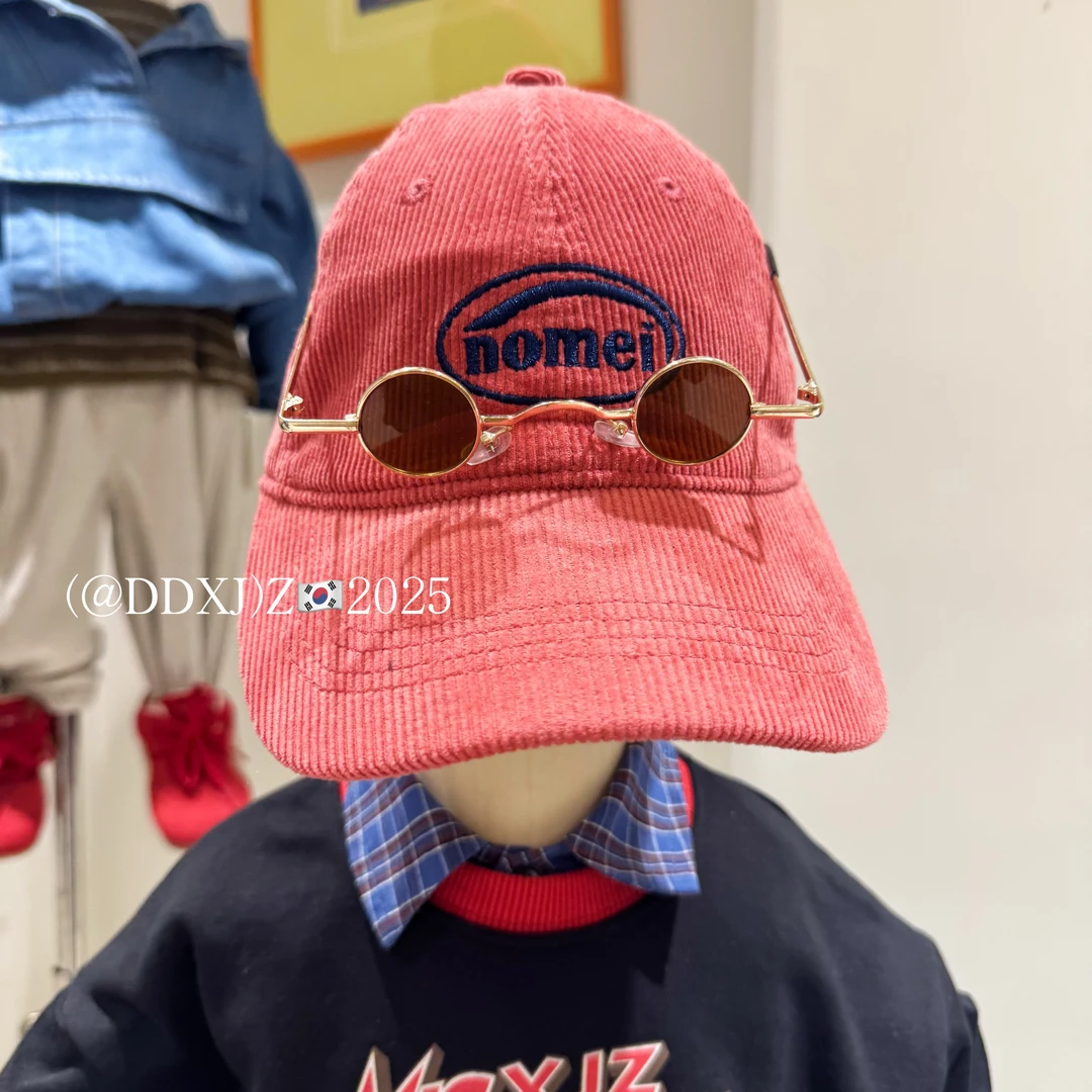 【W+韩系童装】春秋儿童韩系休闲男女宝百搭灯芯绒鸭舌帽 XMZ029