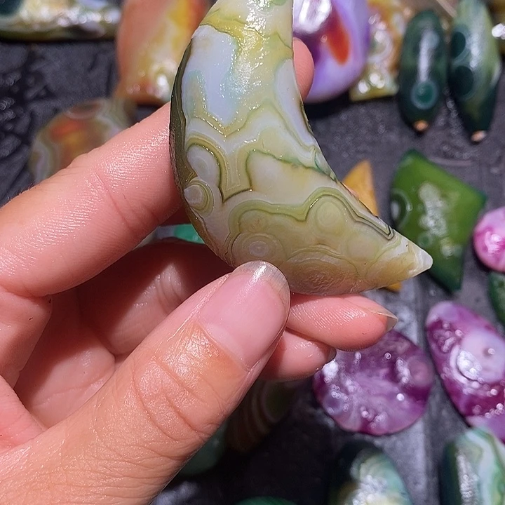 D***D玛瑙/玉髓合金颈饰
