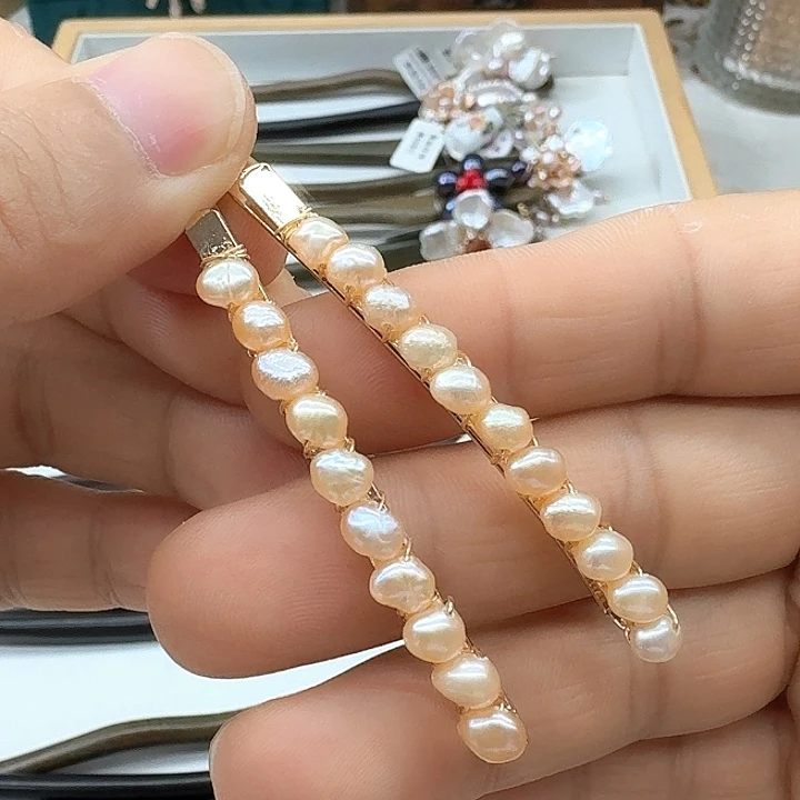 未镶嵌发饰淡水珍珠