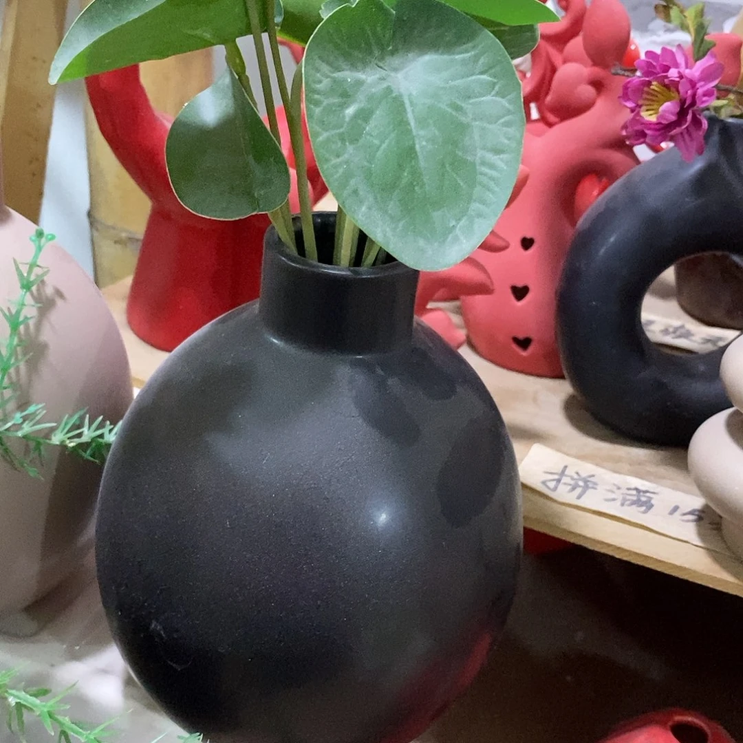 杯子水培陶盆无孔 瑕疵介意勿拍