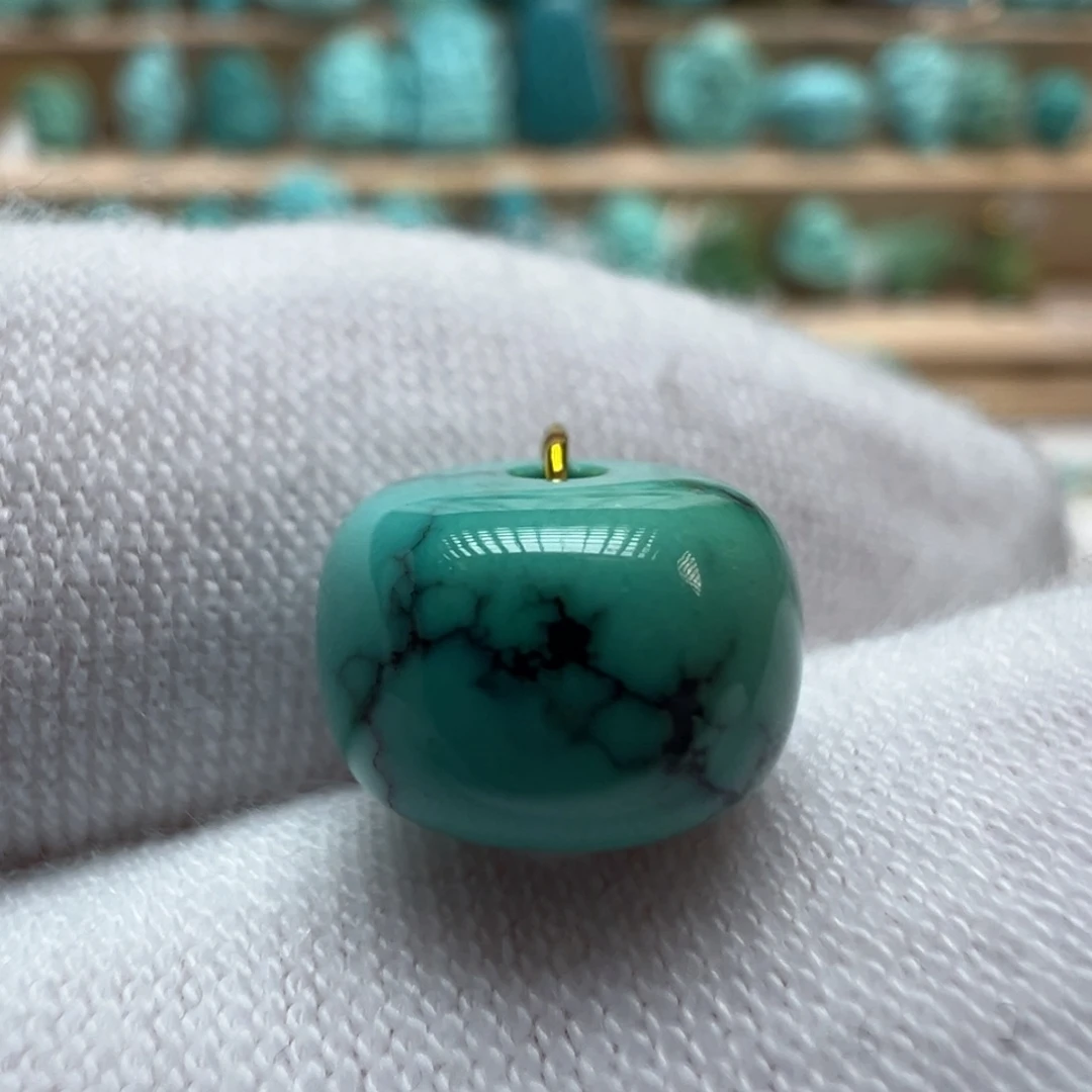 绿松石未镶嵌配饰9.4*6.4