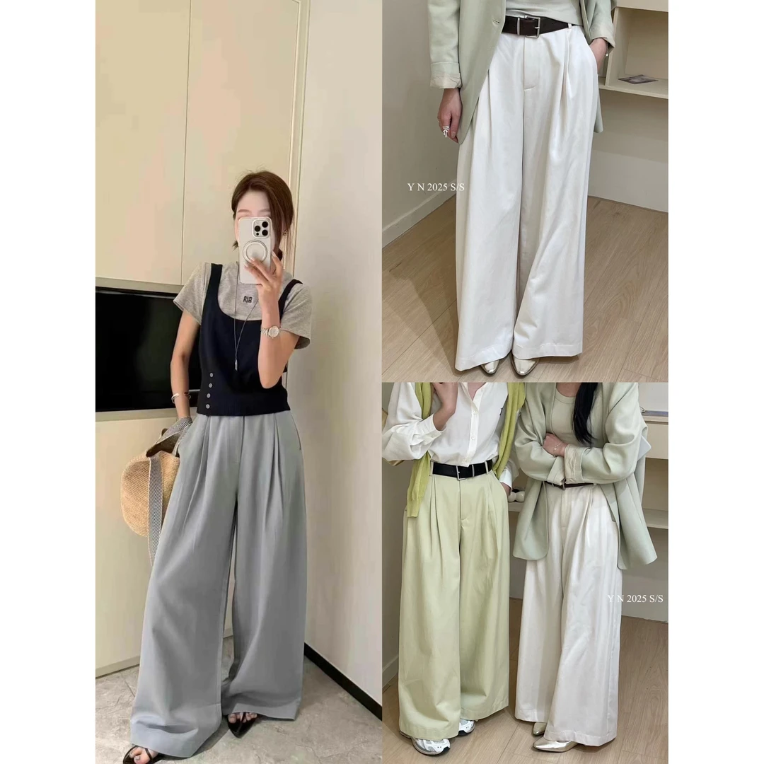 L-BK034#『50%天丝』夏天都能穿的天丝休闲裤(福利配腰带)