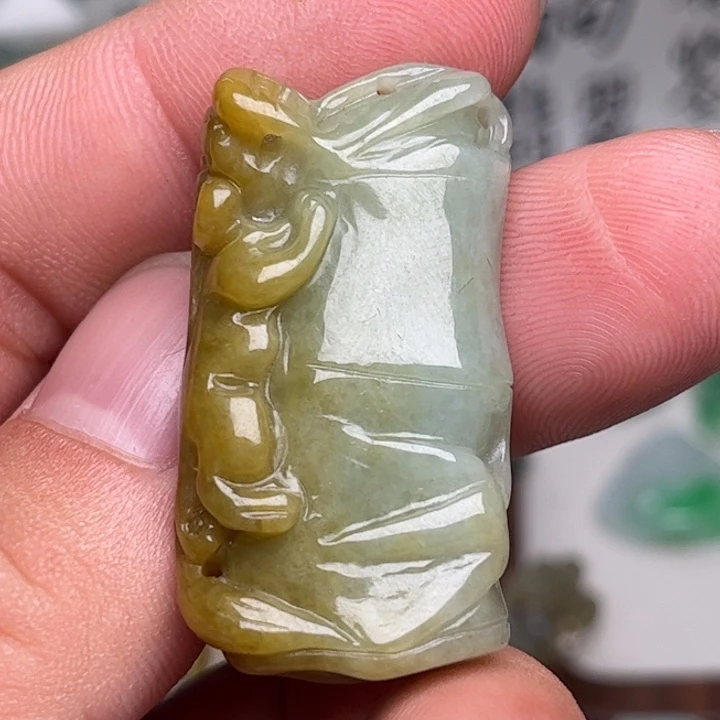 颈饰未镶嵌翡翠竹节
