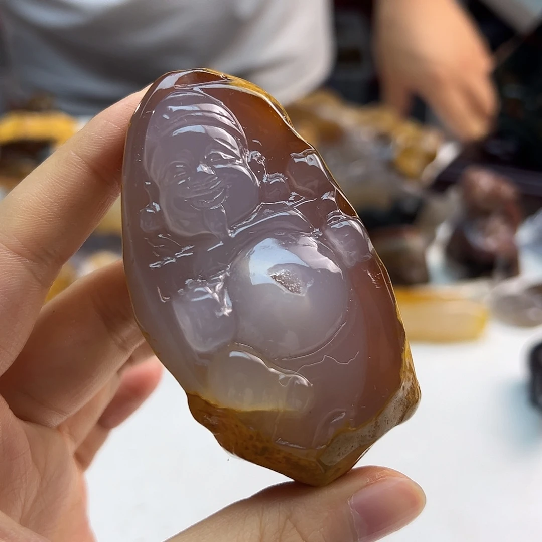 高***姐玛瑙/玉髓未镶嵌颈饰