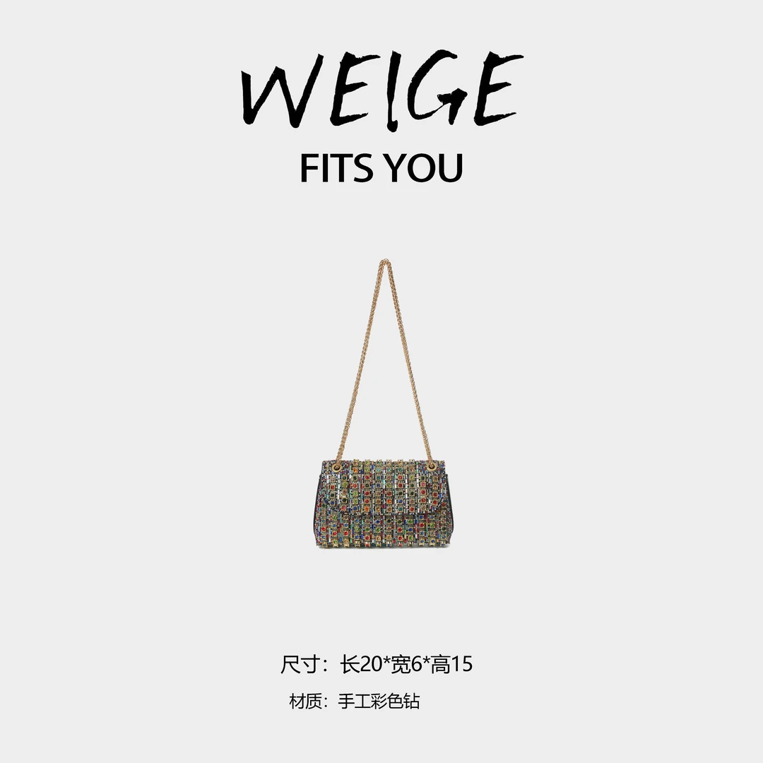 【魏哥甄选】2025新款轻奢简约手提单肩腋下斜跨包 KF66008-金色