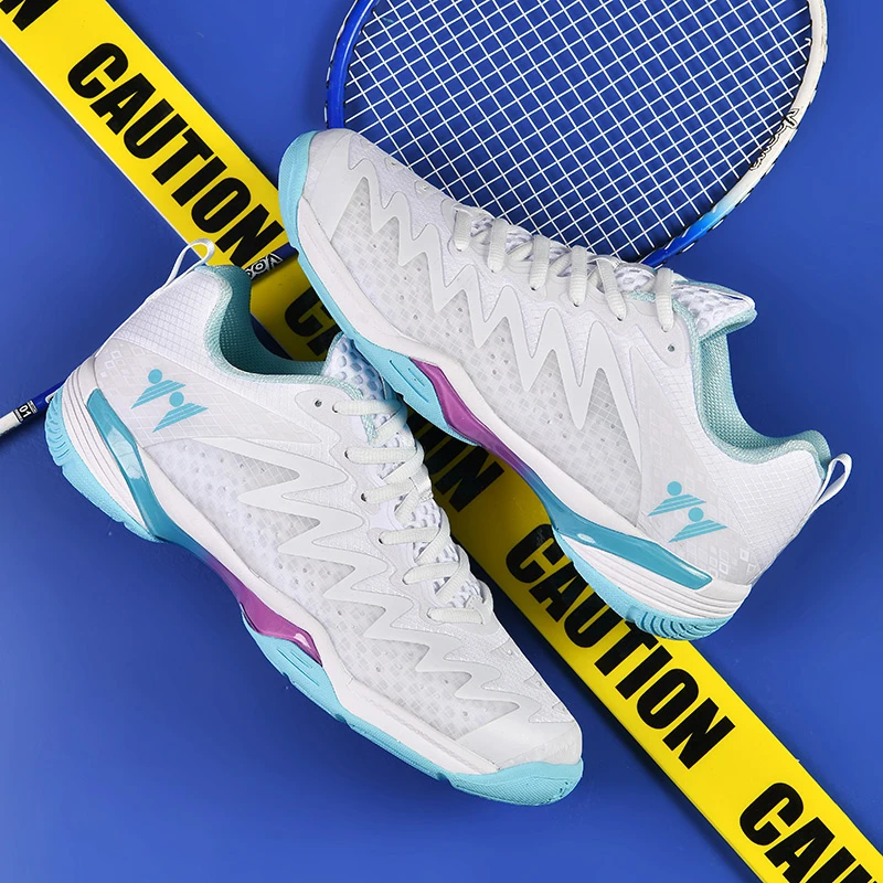 专业男女易弯折功能比赛鞋鸳鸯羽毛球鞋学生耐磨透气扭转系统鞋子