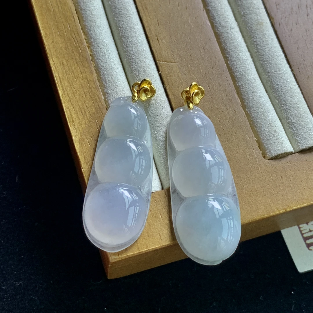 天然A货缅料翡翠豆子吊坠MC-A40170  多样性发一