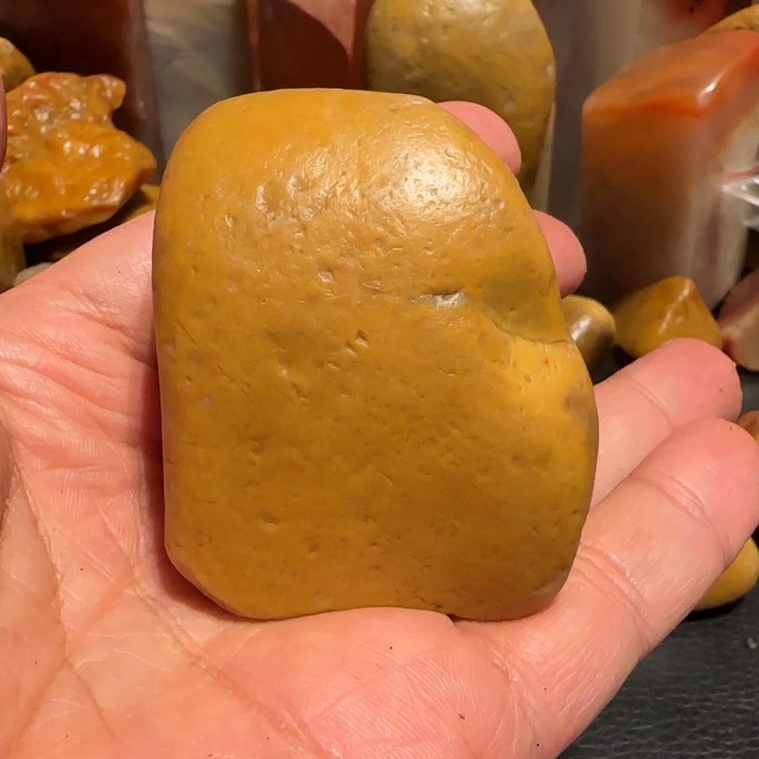 老挝石田黄原石，