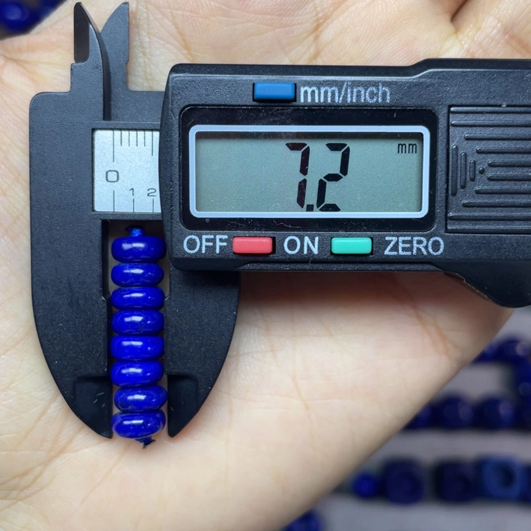 青金石未镶嵌7mm隔片配饰