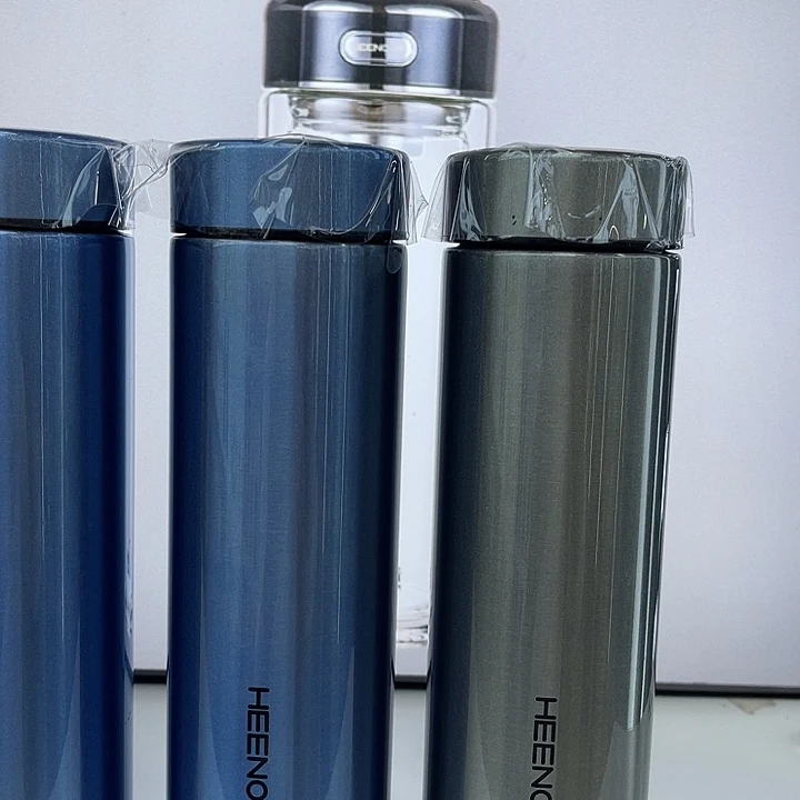 钢化玻璃希诺保温杯370毫升