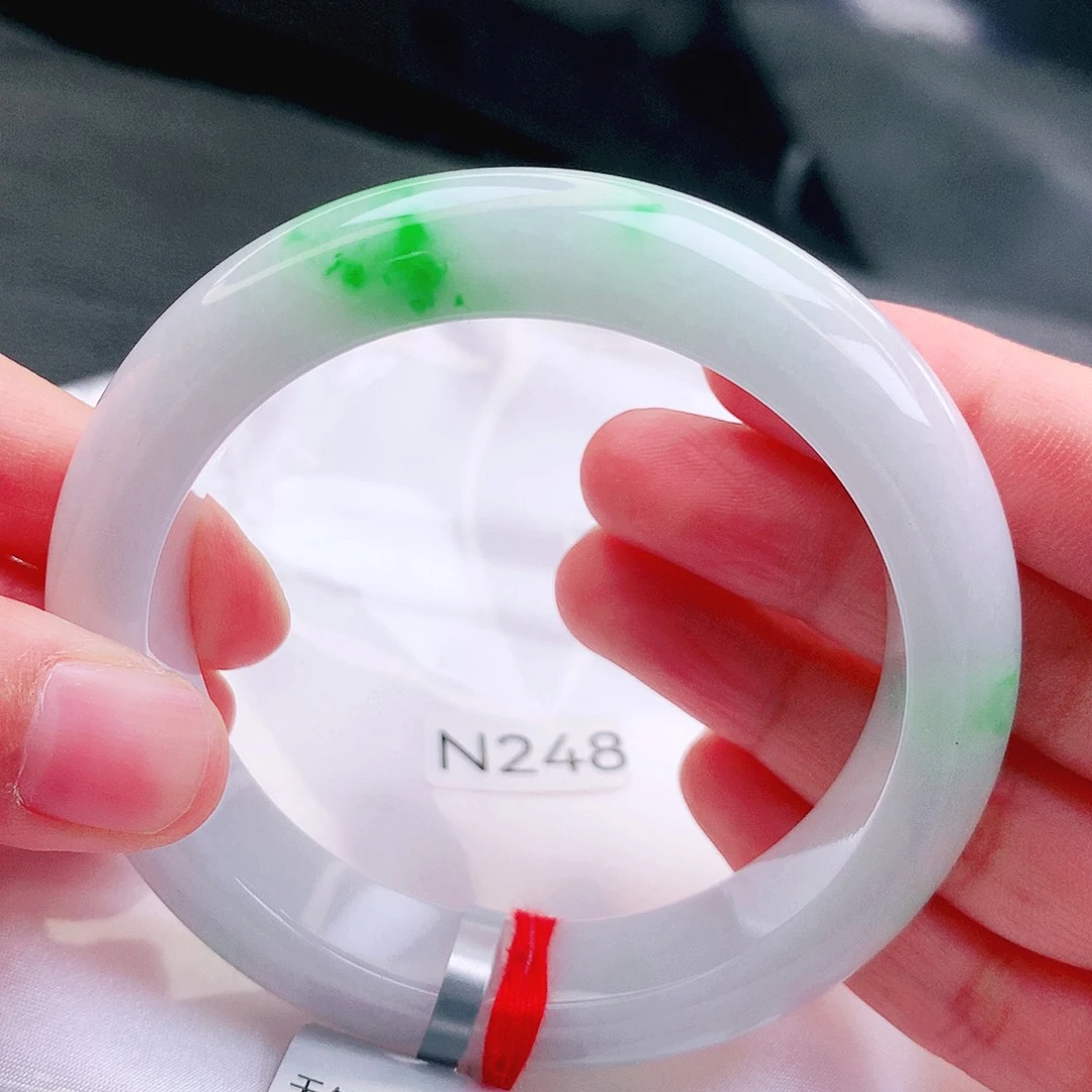 翡翠未镶嵌手镯缅甸天然a货翡翠手镯