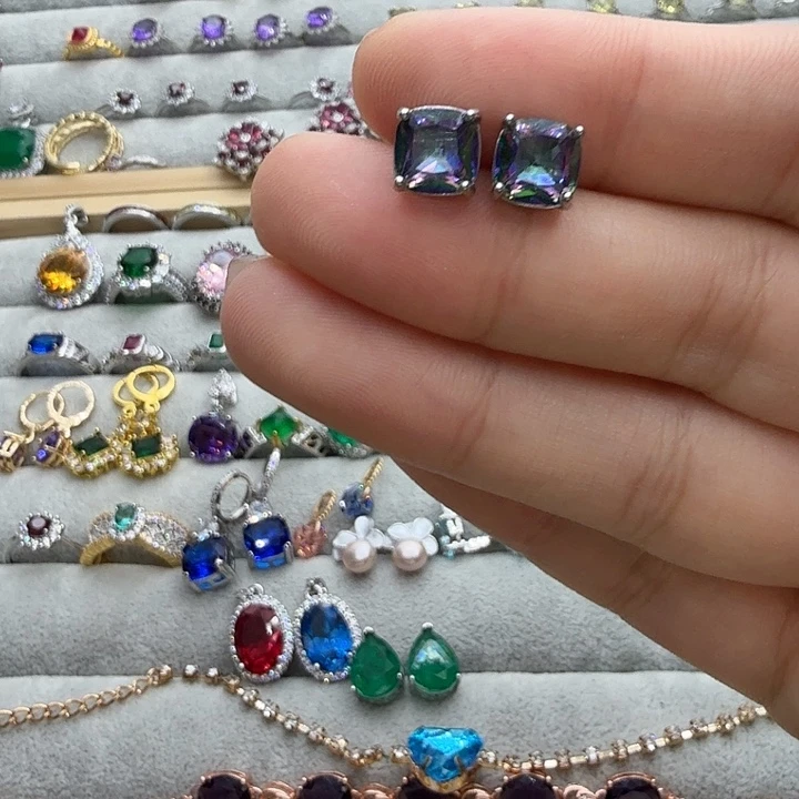 水晶银S925镶嵌戒指