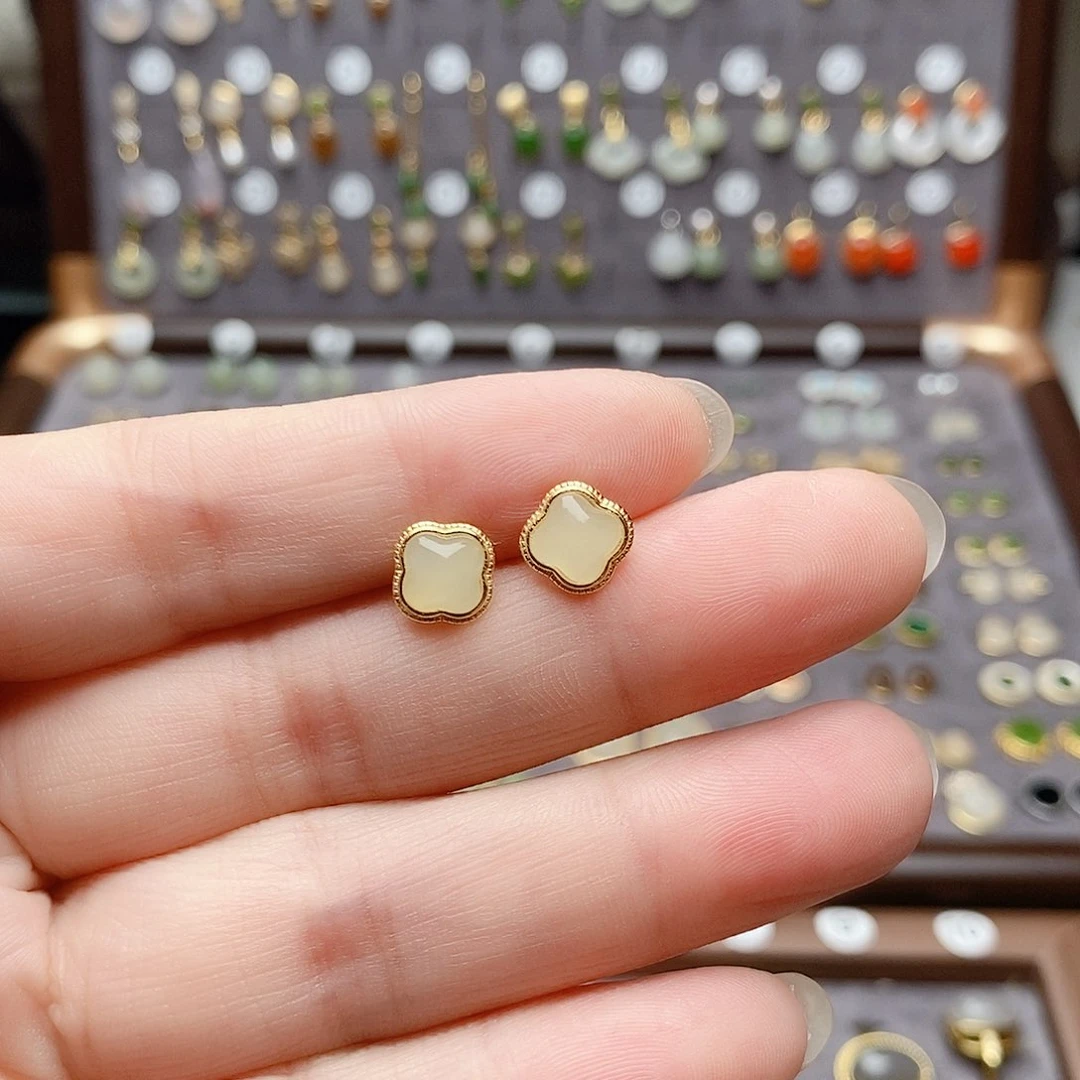 银S925镶嵌戒指和田玉