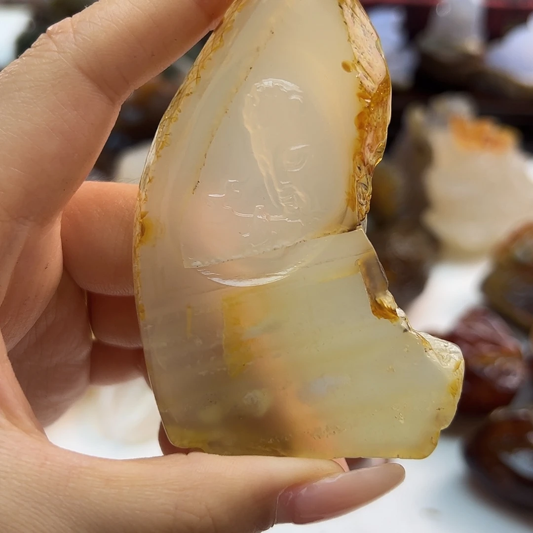 玛瑙/玉髓未镶嵌项链