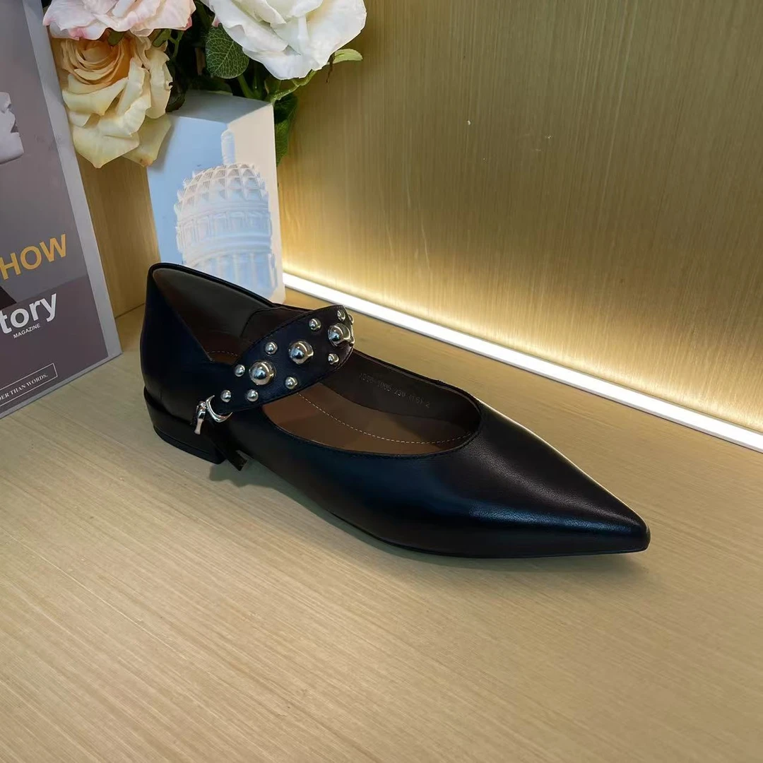 1006【喜马拉雅】欧洲站2025春款玛丽珍一字带纯手工单鞋A【2cm】