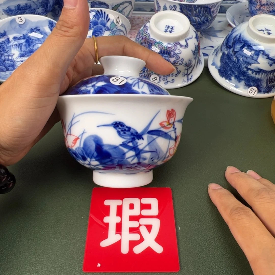 景德镇纯手工纯手绘茶具木木81