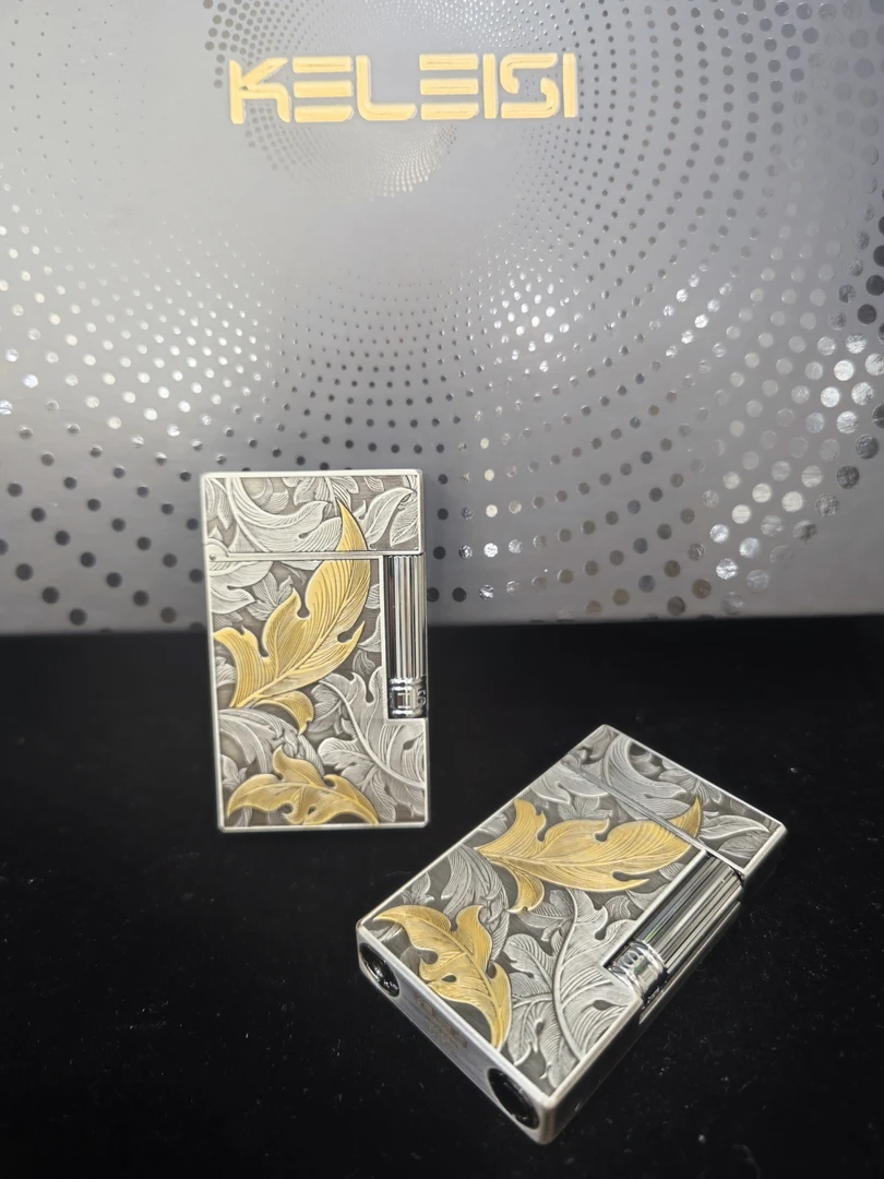 KELEISI克雷斯朗声充气纯铜打火机做旧金枝玉叶独特设送礼物男人