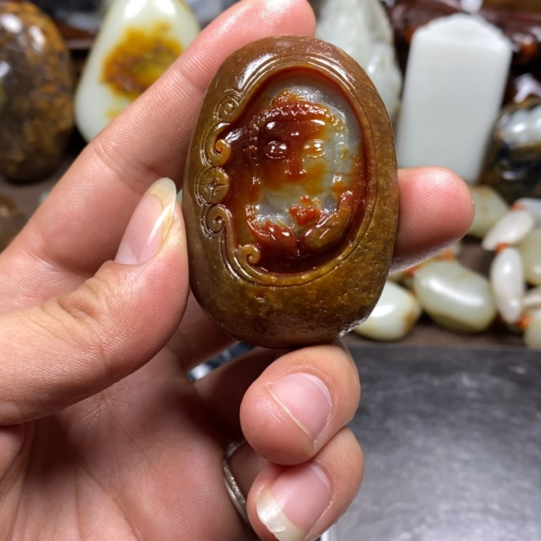 和田玉未镶嵌挂件