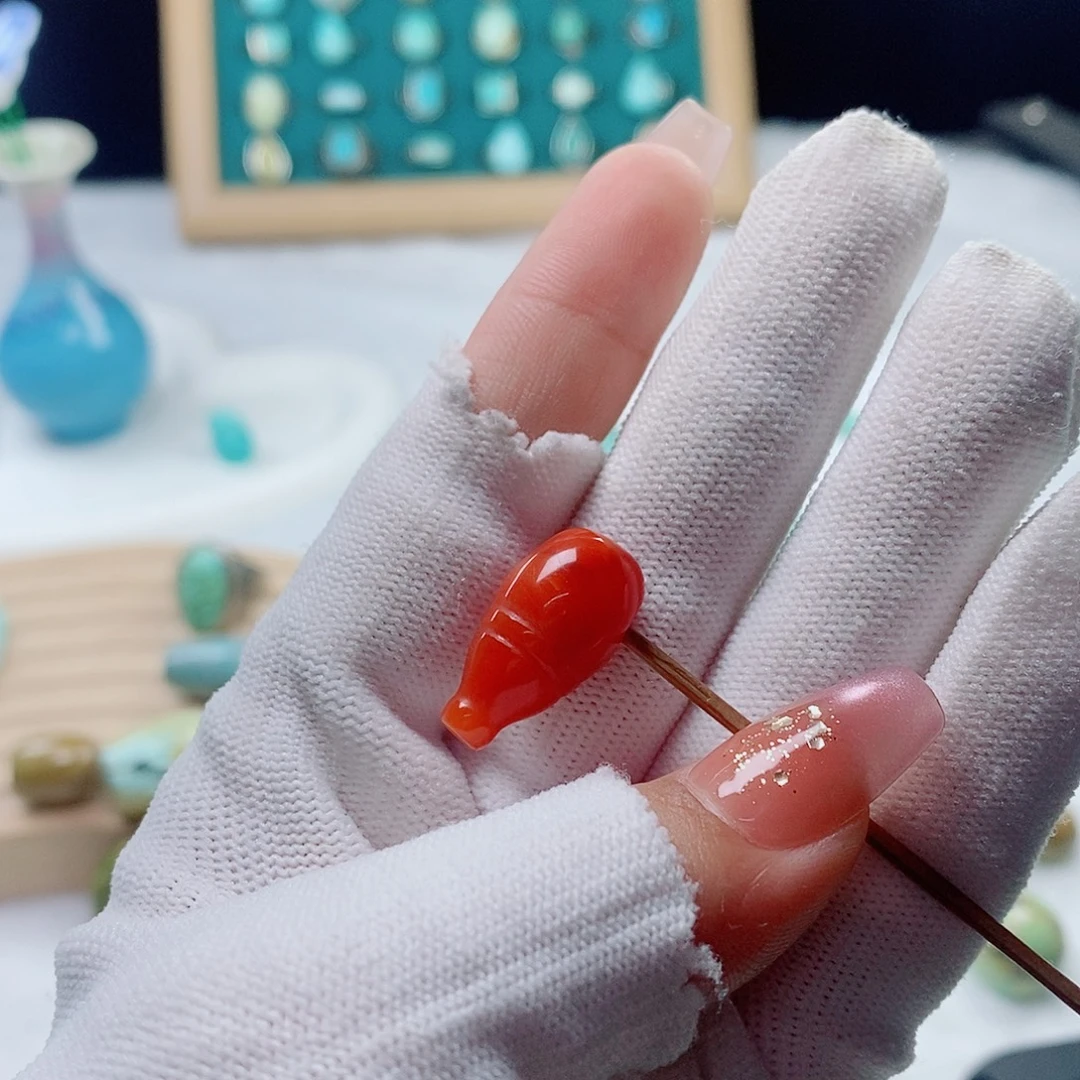 南红玛瑙未镶嵌颈饰