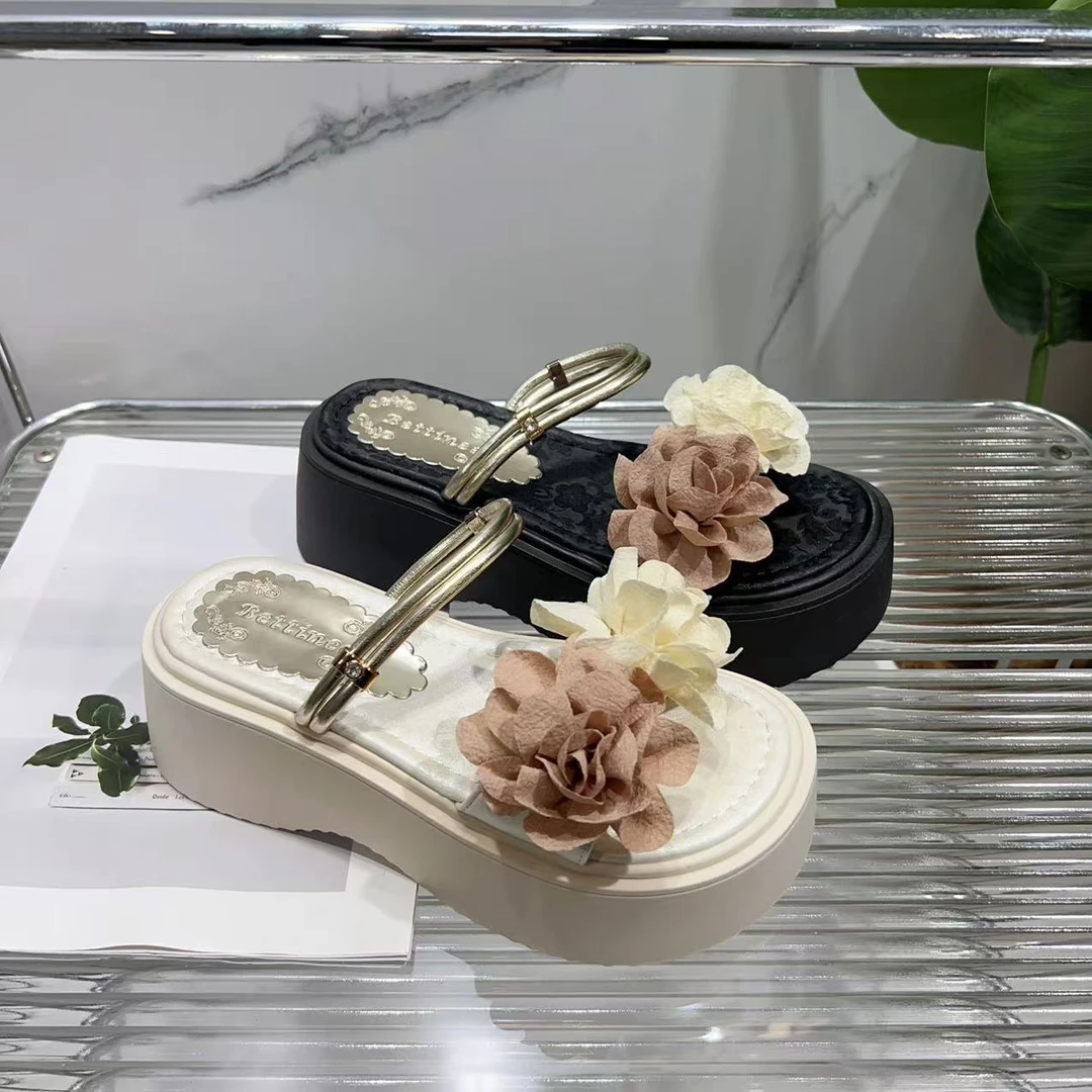 春款法式拖鞋女新款配裙子仙女风透气拖鞋C-9 或-9