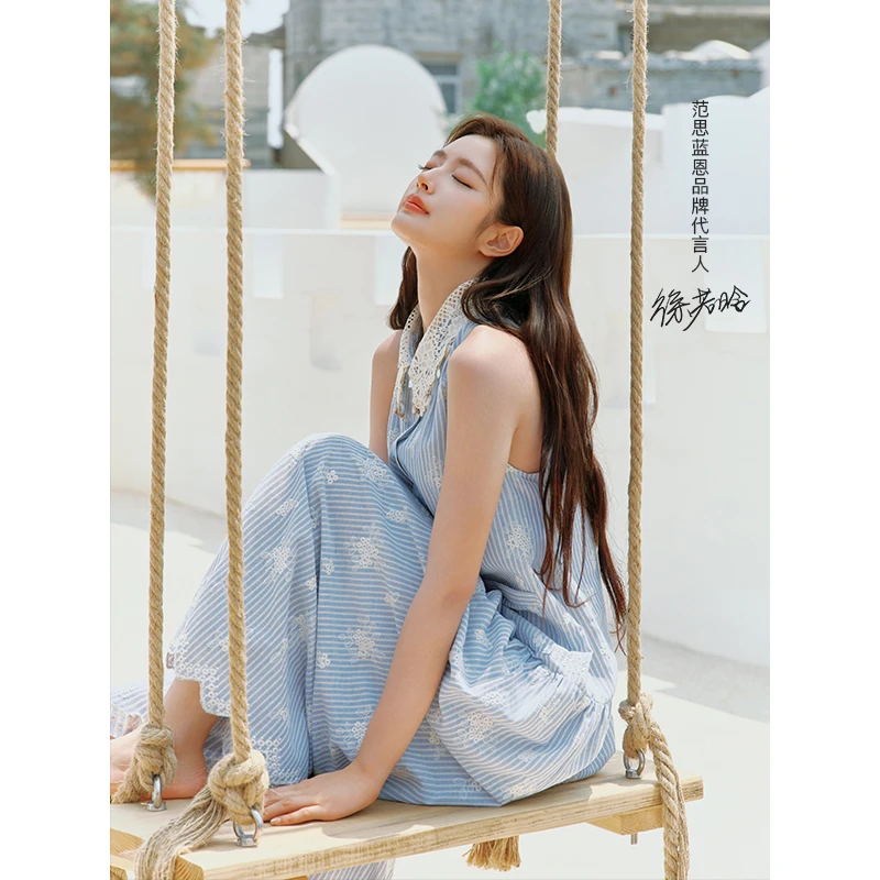 【徐若晗同款】连衣裙女夏重工编织新款潮牌女装25FS12618