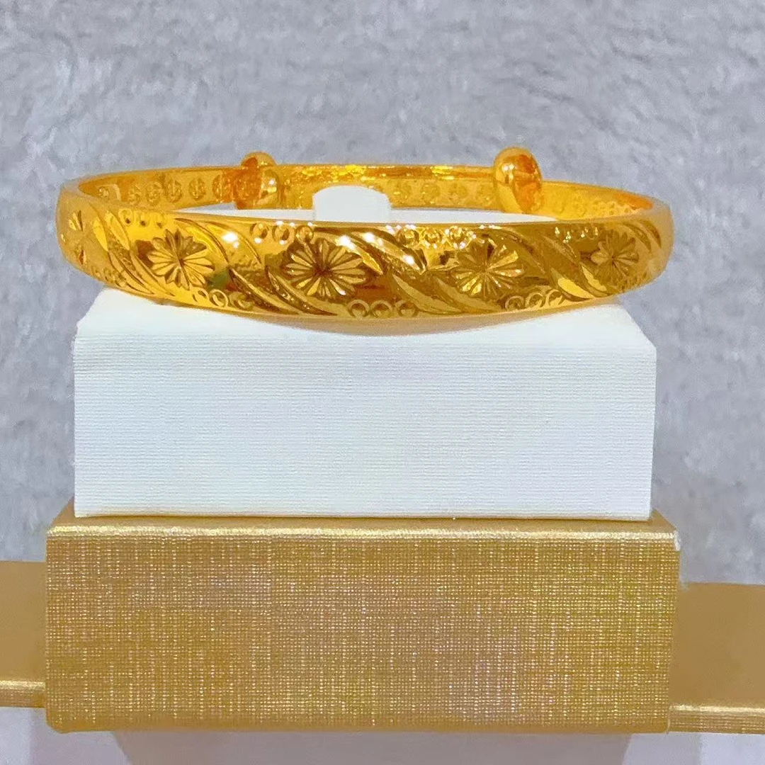 铜合金手镯 铜合金精美华丽气质百搭可调节光花手镯08222龙凤呈祥