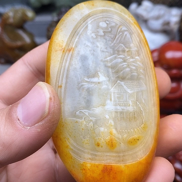 未镶嵌蛇纹石玉颈饰